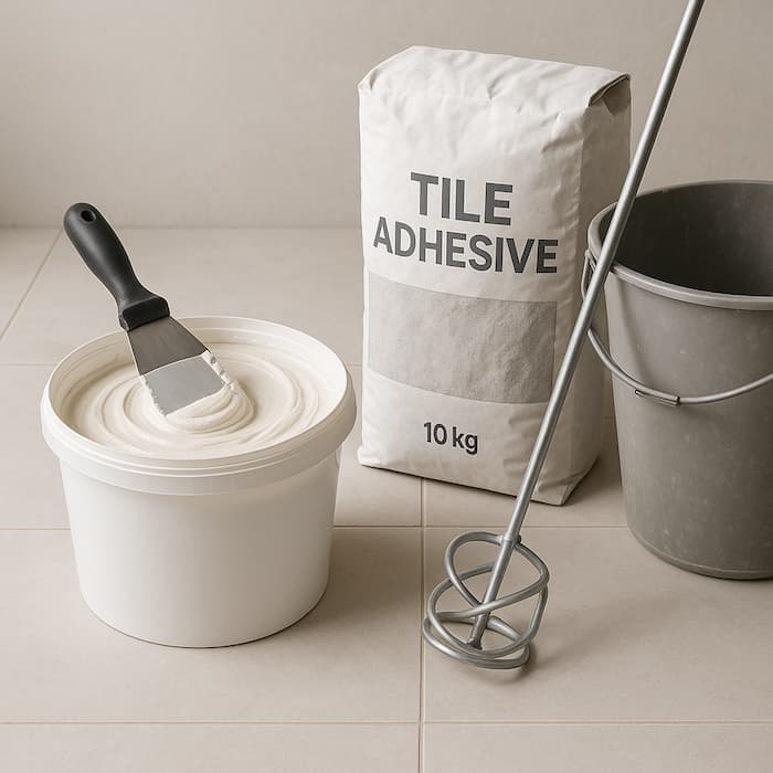 تفاوت چسب خمیری و چسب پودری در کاشی‌کاری